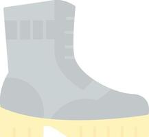 Boot Flat Light Icon vector