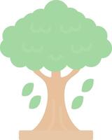 árbol plano ligero icono vector