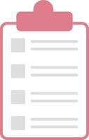 Checklist Flat Light Icon vector