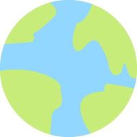 Planet Earth Flat Light Icon vector