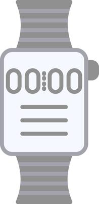 Smart Watch Flat Light Icon