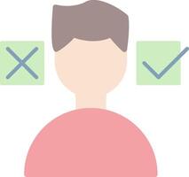 Decision Making Flat Light Icon vector