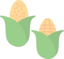 maíz plano ligero icono vector
