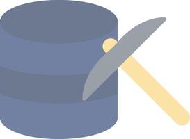 Data Mining Flat Light Icon vector