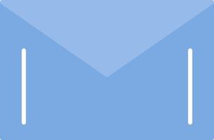 Mail Flat Light Icon vector