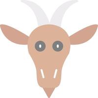 Goat Flat Light Icon vector