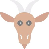 Goat Flat Light Icon vector