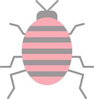 Bug Flat Light Icon vector