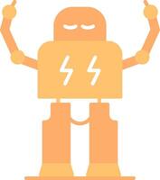 Robotics Flat Light Icon vector