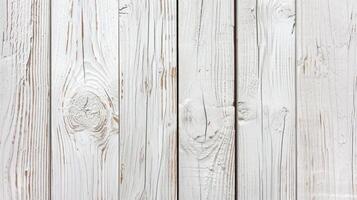 AI generated White wood plank texture for background. photo