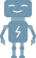 Bot Flat Light Icon vector
