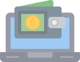 Ewallet Flat Light Icon vector