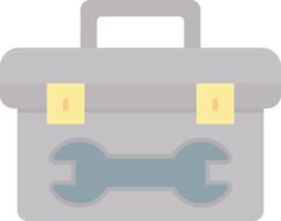 Tool Box Flat Light Icon vector