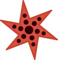 Starfish Flat Light Icon vector