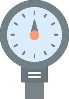 Meter Flat Light Icon vector