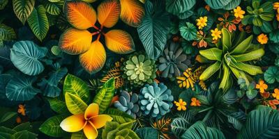 AI generated The rich biodiversity of our planet with striking images of flora. Ecosystems emphasize the importance of preserving the delicate balance of life on Earth photo