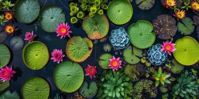 AI generated The rich biodiversity of our planet with striking images of flora. Ecosystems emphasize the importance of preserving the delicate balance of life on Earth photo