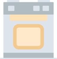 Electric Stove Flat Light Icon vector