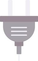 Power Plug Flat Light Icon vector