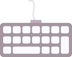 teclado plano ligero icono vector