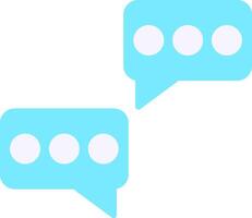 Chat Flat Light Icon vector
