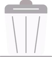 basura plano ligero icono vector