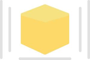 3d Modeling Flat Light Icon vector