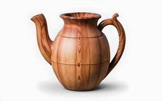 AI generated Beautiful Wooden Jug photo