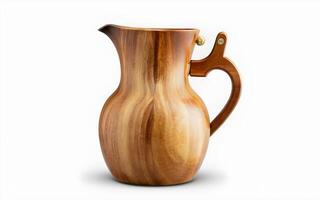 AI generated Beautiful Wooden Jug photo