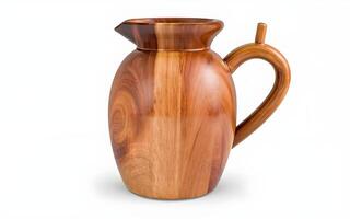 AI generated Beautiful Wooden Jug photo