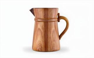 AI generated Beautiful Wooden Jug photo