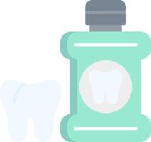 Mouthwash Flat Light Icon vector