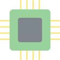 Circuit Board Flat Light Icon vector