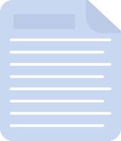 Document Flat Light Icon vector