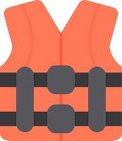 Life Vest Flat Light Icon vector