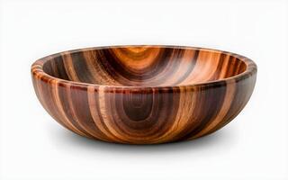 AI generated Beautiful Wooden Bowl photo