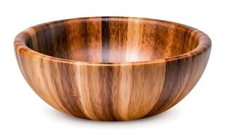 AI generated Beautiful Wooden Bowl photo