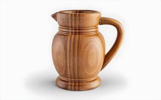 AI generated Beautiful Wooden Jug photo