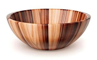 AI generated Beautiful Wooden Bowl photo