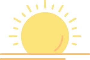 Sun Flat Light Icon vector