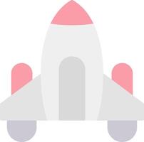 Spaceship Flat Light Icon vector