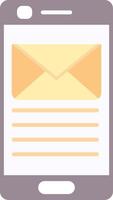 Email Flat Light Icon vector