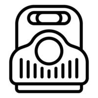 Clean toilet kid icon outline vector. Pot cute small vector