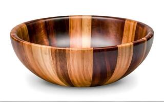 AI generated Beautiful Wooden Bowl photo