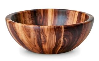 AI generated Beautiful Wooden Bowl photo