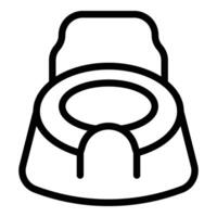 Boy potty icon outline vector. Sale logo vector