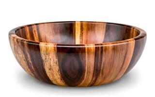 AI generated Beautiful Wooden Bowl photo