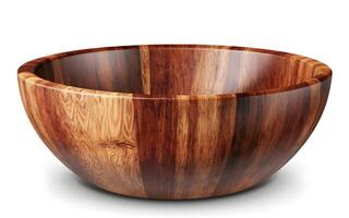 AI generated Beautiful Wooden Bowl photo