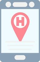 Hospital Flat Light Icon vector