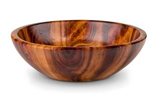 AI generated Beautiful Wooden Bowl photo